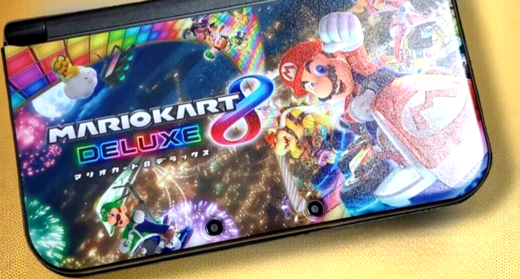 NEW Nintendo 3DS XL LL Mario Kart 8 Deluxe Console Hard cover NEW