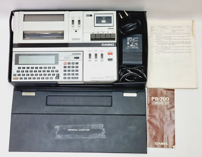 Casio PB-700 personal computer W/ Casio FA-10 Cassette Printer
