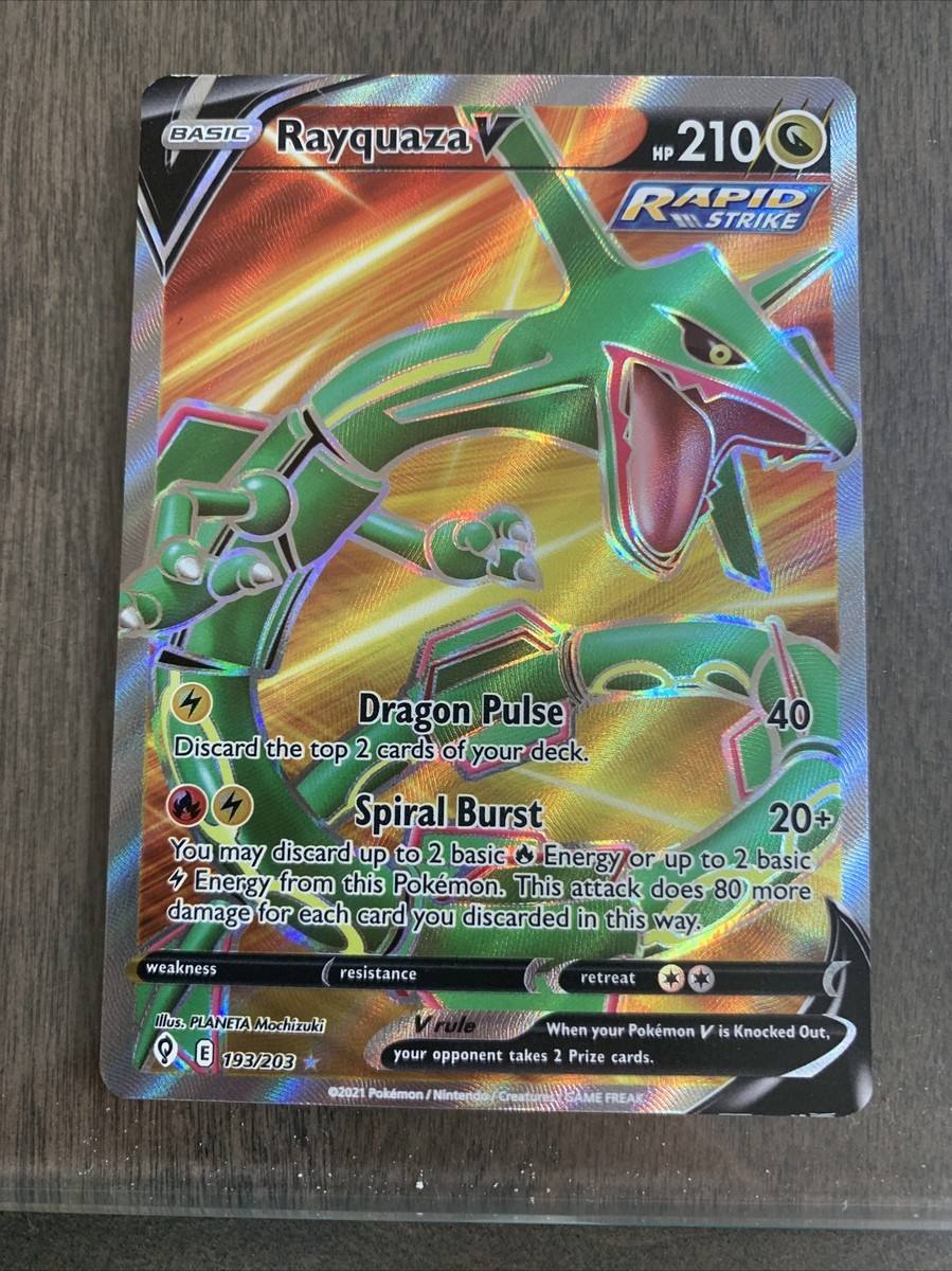 Full Art Rayquaza V 193/203 Pokémon Evolving Skies MINT PSA 10