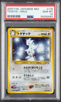 1999 Pokemon Japanese Neo Genesis #176 Togetic - Holo PSA 10 GEM
