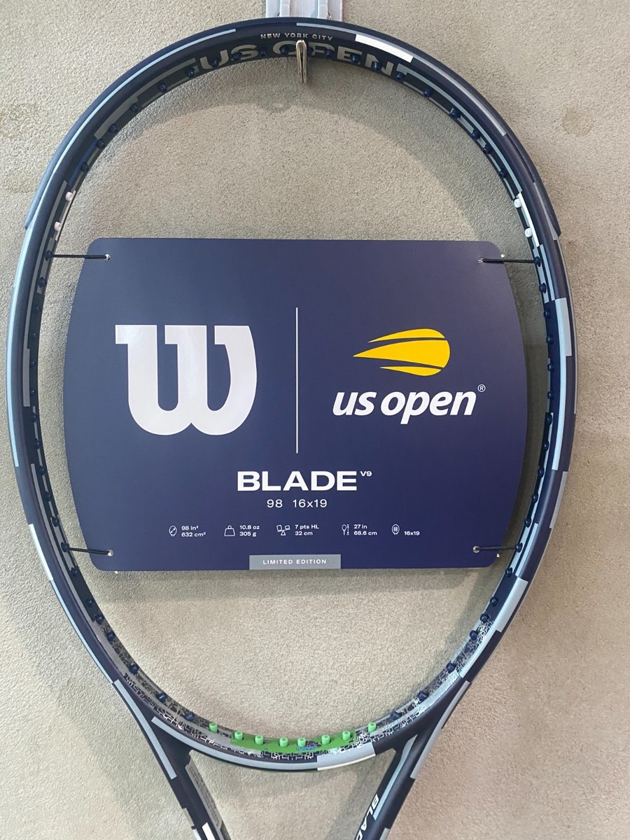 Wilson 2025 Blade 98 V9.0 US Open Tennis Racket Racquet 98sq 305g