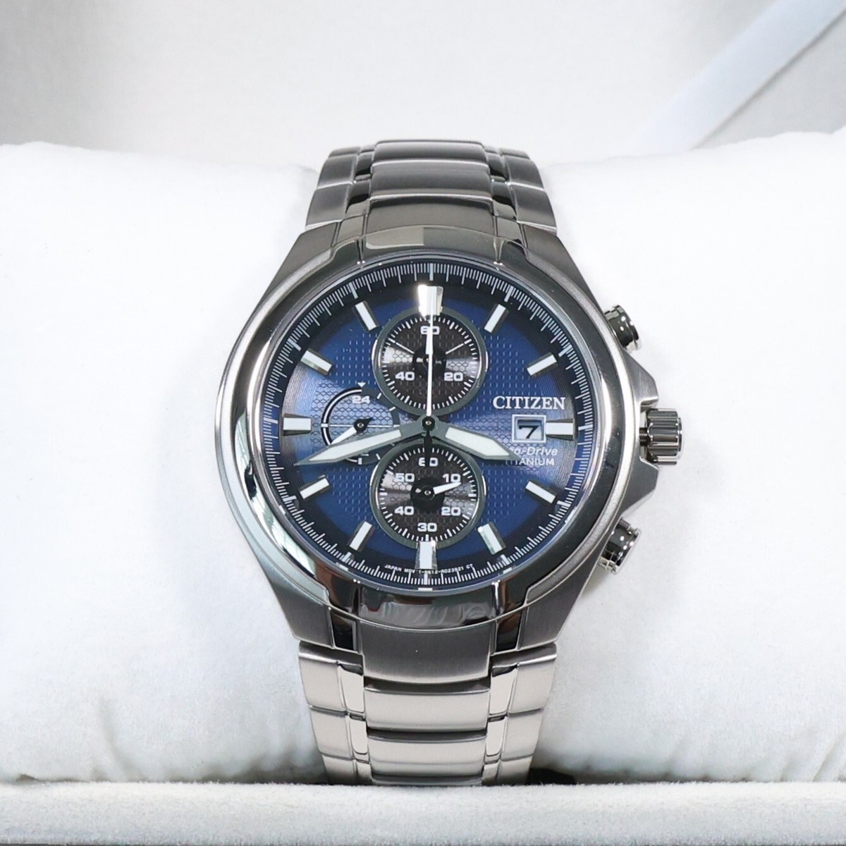 Citizen Super Titanium Blue Dial Chronograph Men's Watch CA0700