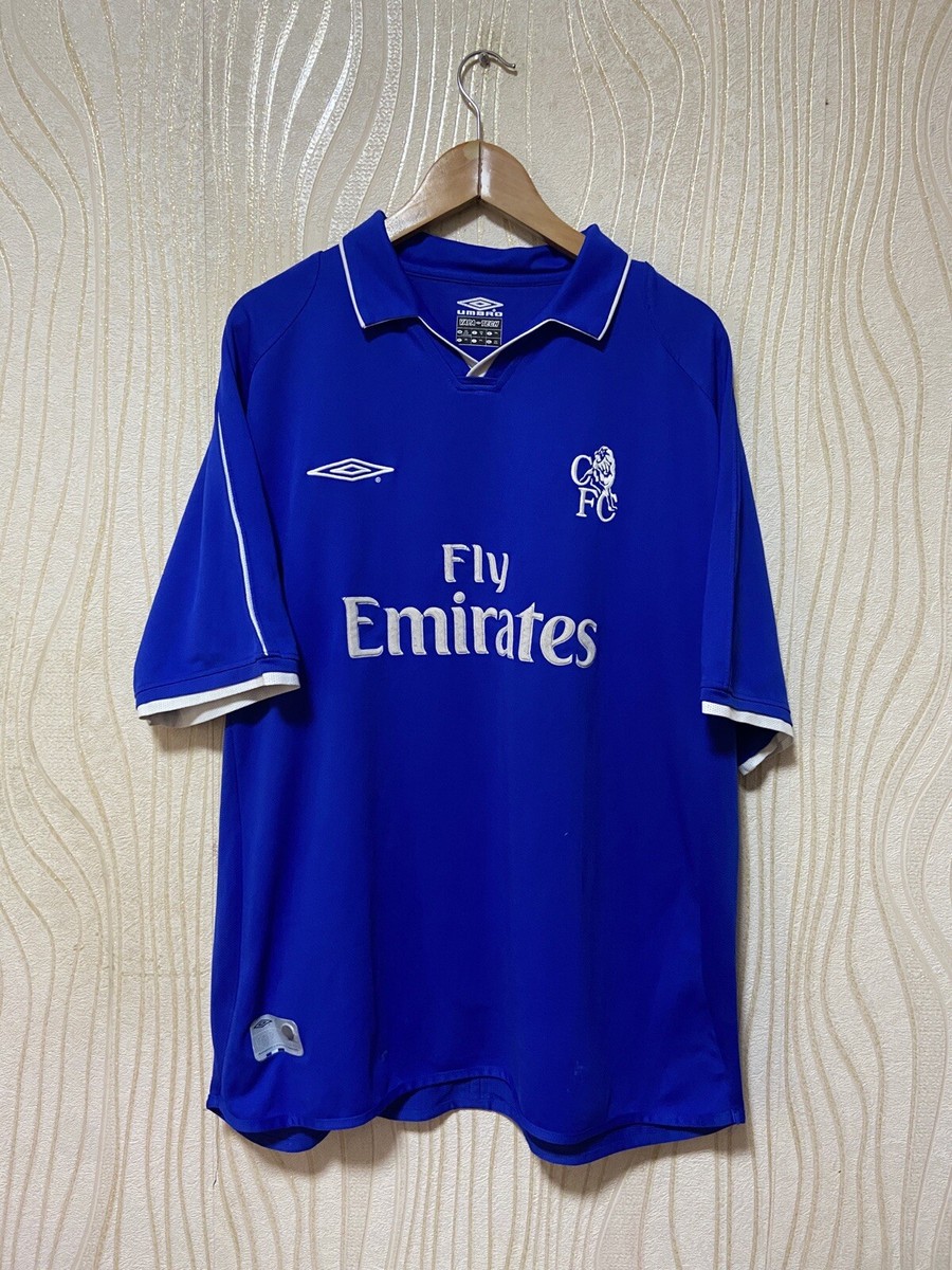 CHELSEA 2001 2002 2003 HOME FOOTBALL SHIRT SOCCER JERSEY UMBRO sz