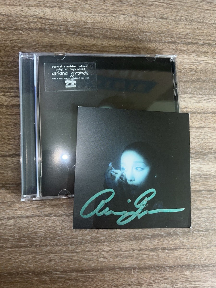 Ariana Grande Eternal Sunshine Deluxe Signed CD - Teal Full
