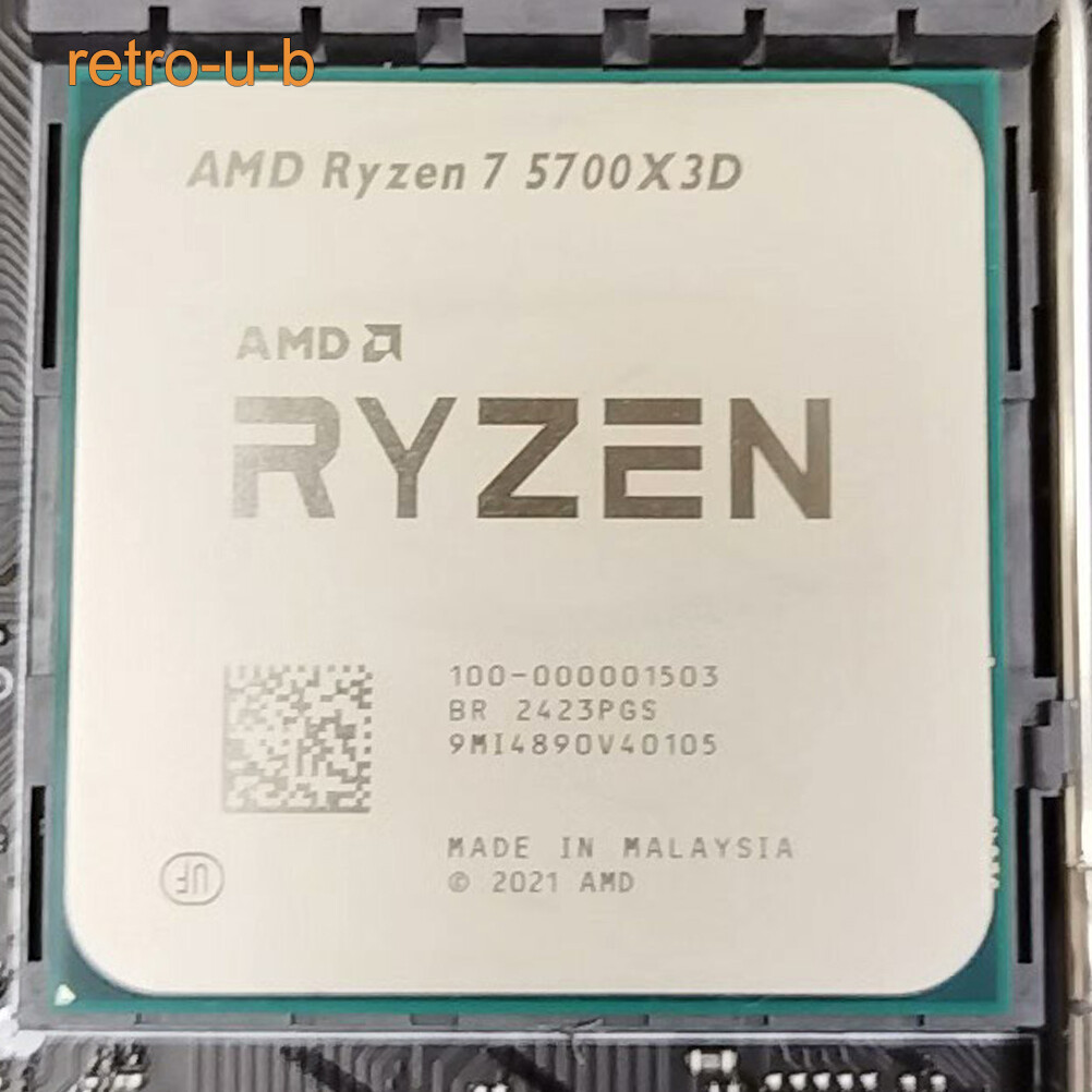 AMD Ryzen 7 5700X3D Desktop AM4 CPU Processor 3.0GHz 8 Core 16