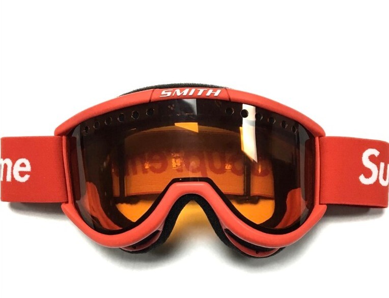 FW15 Supreme x Smith Cariboo Otg Ski Google Red goggles Built In