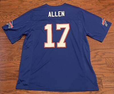 Josh Allen #17 Men's Jersey Size XL NFL Team Apparel Buffalo Bills
