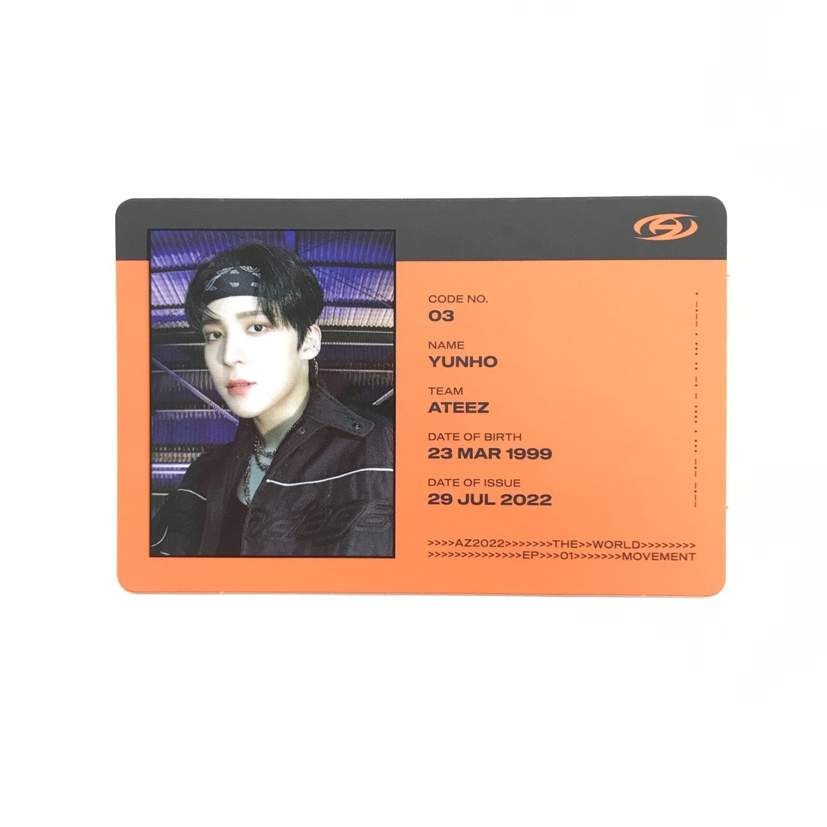 ATEEZ] THE WORLD EP.1 / Guerrilla / Z ver.(빨) Official ID Card | eBay