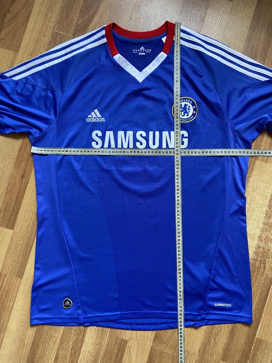 CHELSEA 2010 2011 HOME SHIRT JERSEY LONG SLEEVE ADIDAS P95899 sz