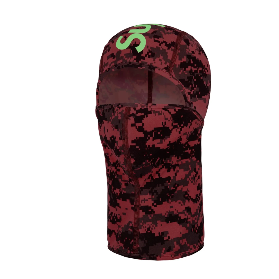 SUPREME FW25 HEAT REACTIVE DIGI CAMO BALACLAVA SKI MASK BLACK PINK
