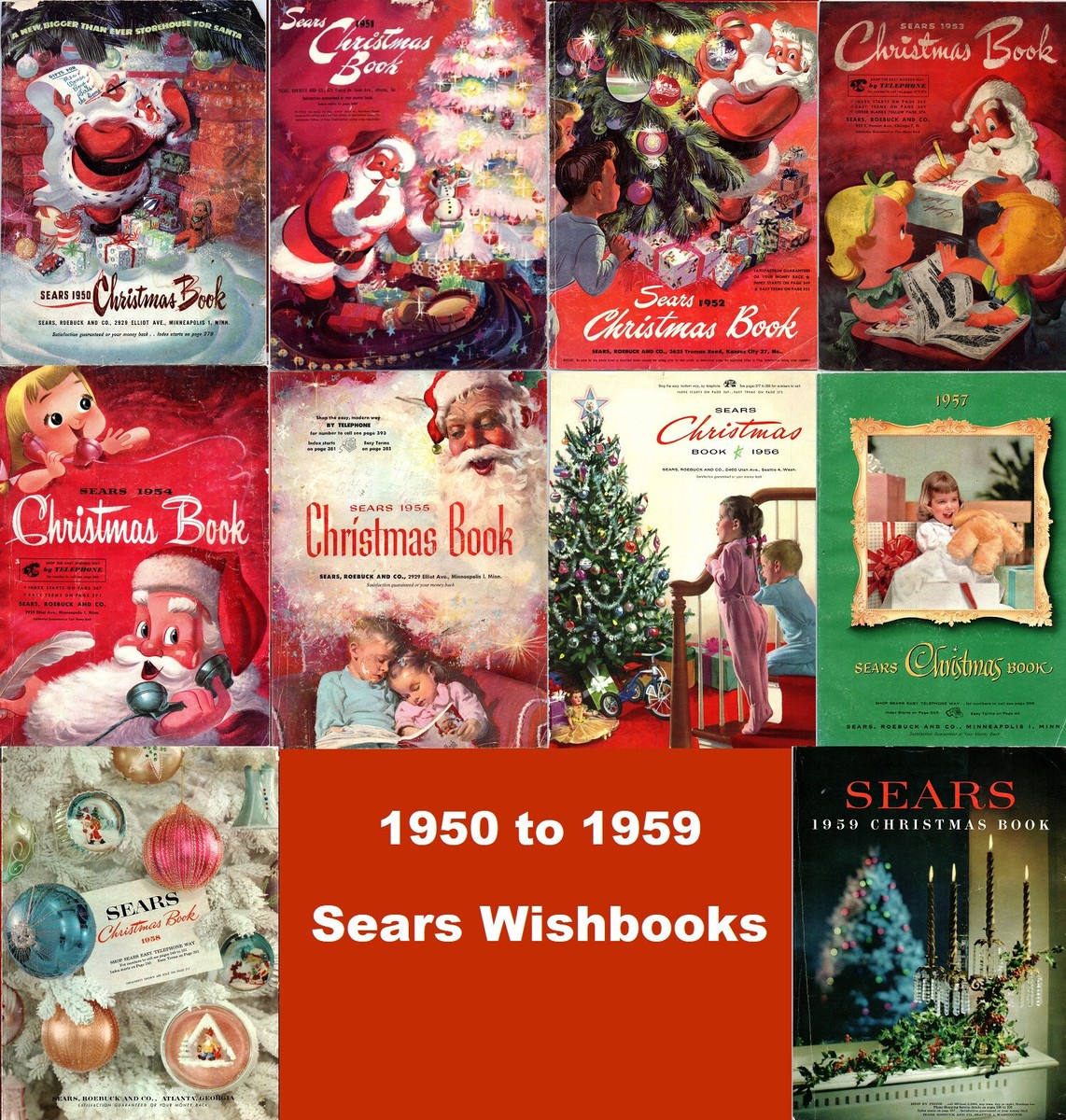 1950-1959 Sears Christmas Catalogs on Disc - In PDF Format | eBay