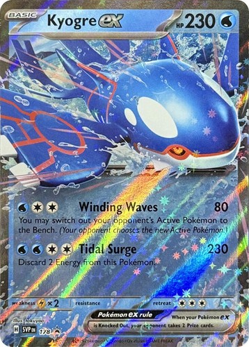 Pokémon TCG Team Aqua's Kyogre EX #6/34 Double Crisis Ultra Rare