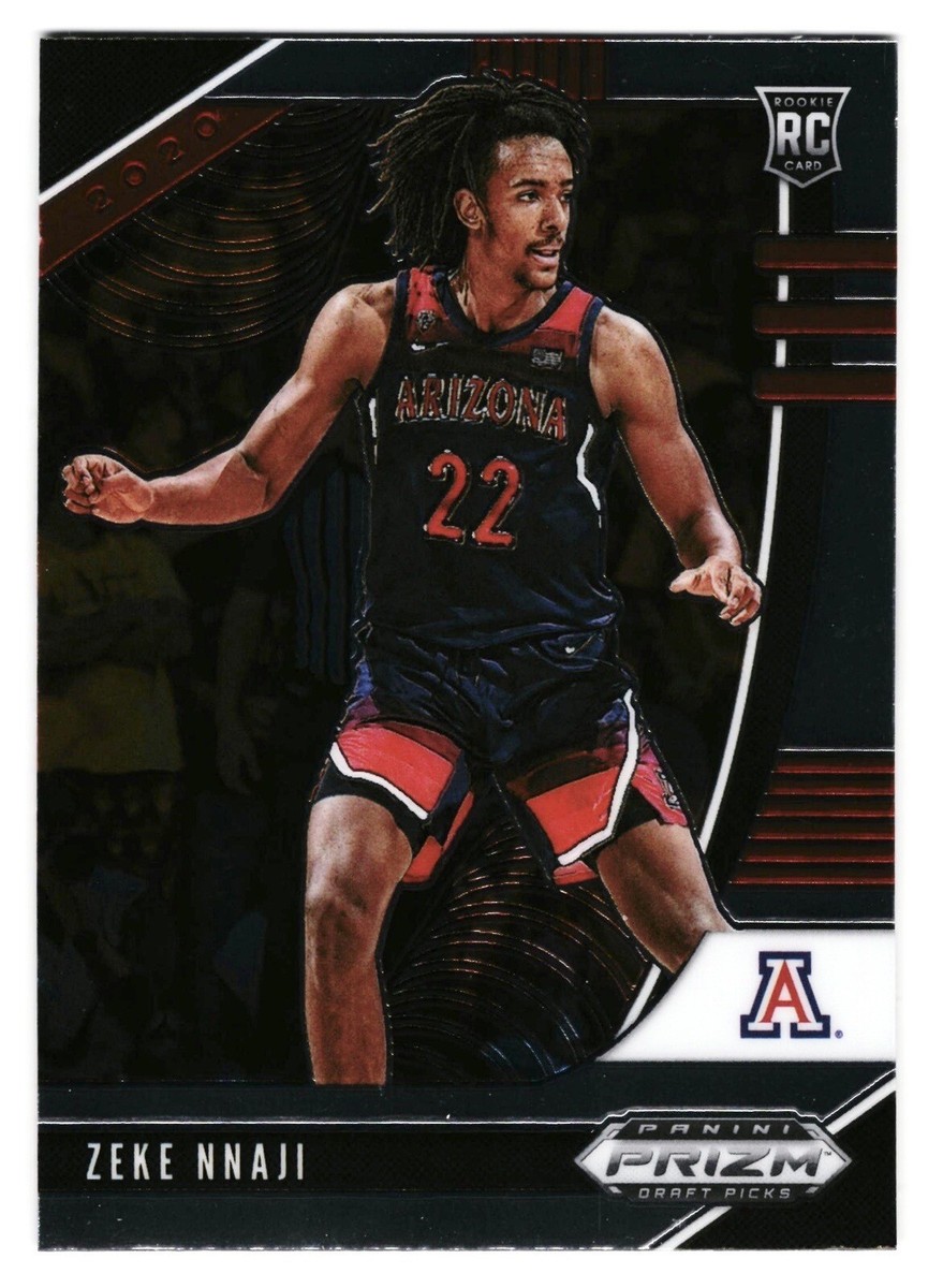 2020-21 Panini Prizm Draft Picks Zeke Naji Rookie Arizona Wildcats