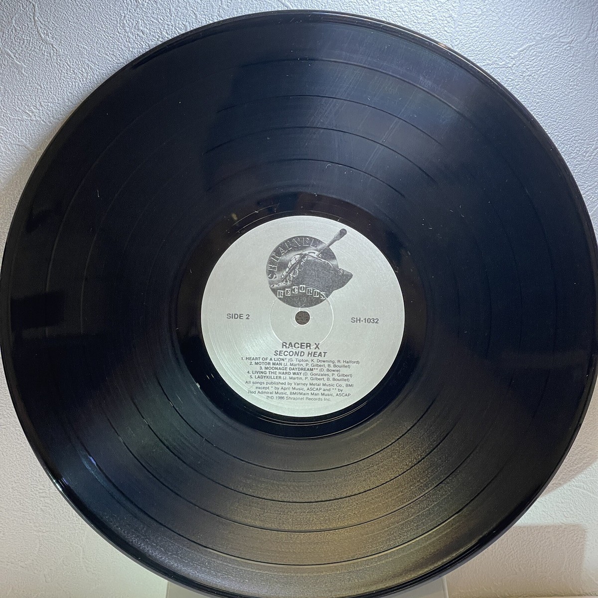 Racer-X - Second Heat / LP 1987 US Shrapnel SH-1032 EX/VG+ Japan