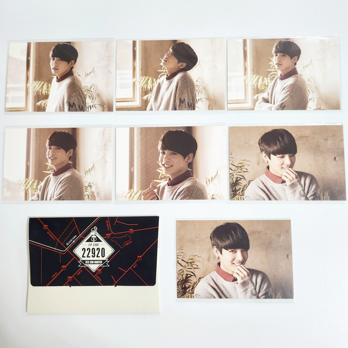 RARE) BTS 2ND MUSTER ZIP CODE 22920 Official Mini Photo card SET