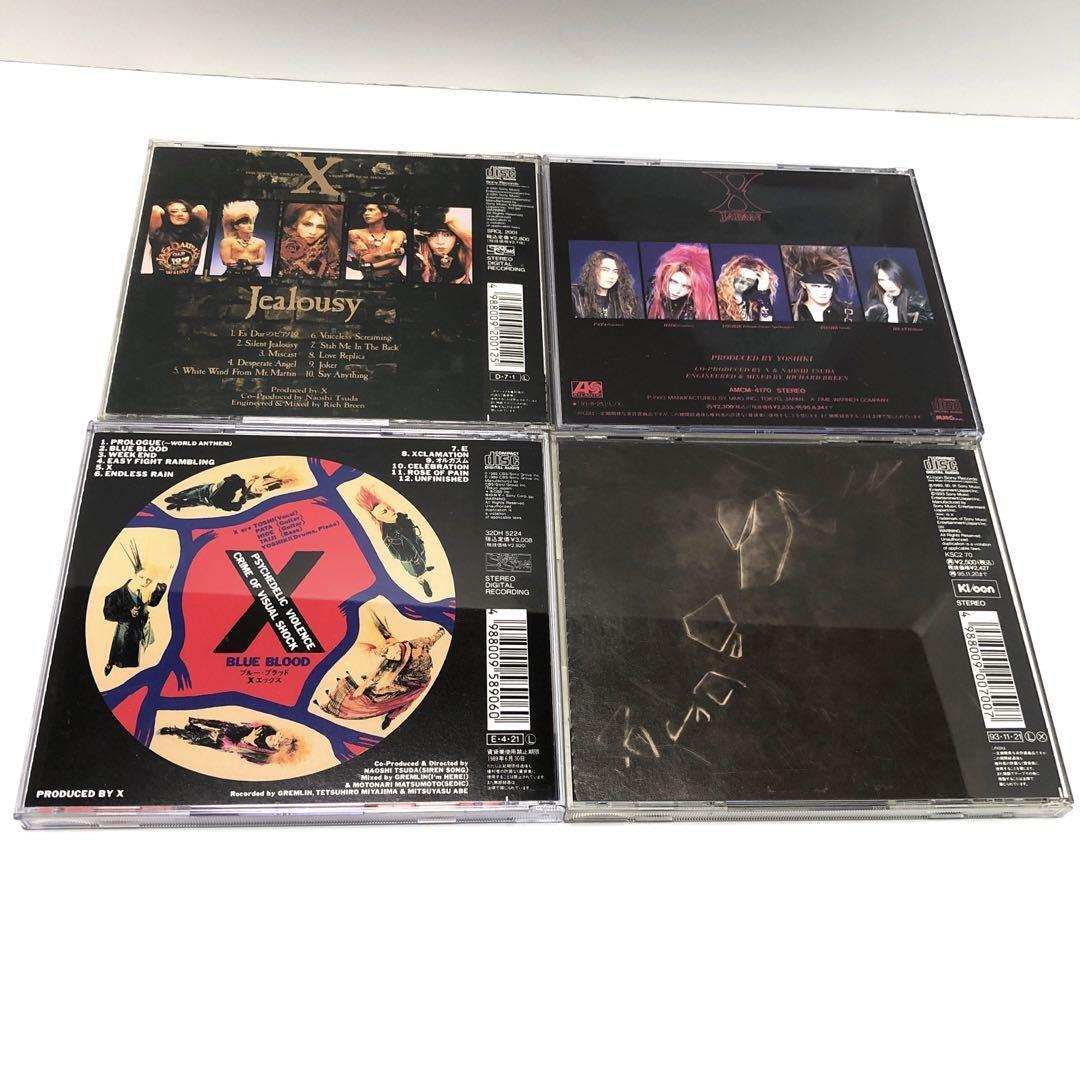 X JAPAN CD 4 Set Blue Blood Singles ART OF LIFE jealousy 4 set
