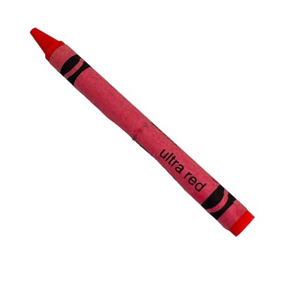Ultra Red Crayola Crayon Fluorescent Retired Permanent Name Change