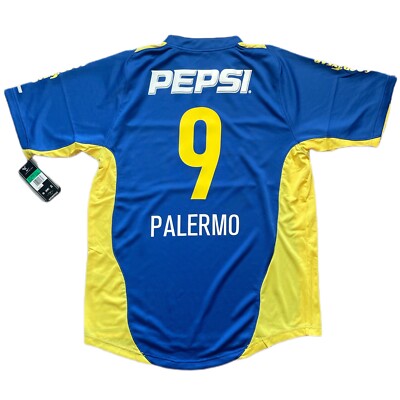 2004/05 Boca Juniors Home Jersey #9 Palermo XL Nike Soccer