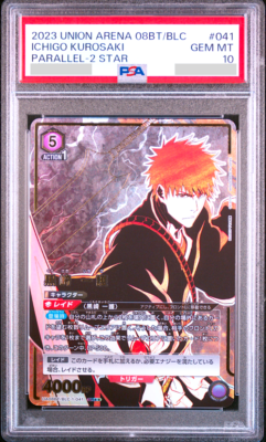 PSA 10 Union Arena BLEACH Ichigo Kurosaki Parallel 2 Star UA088T