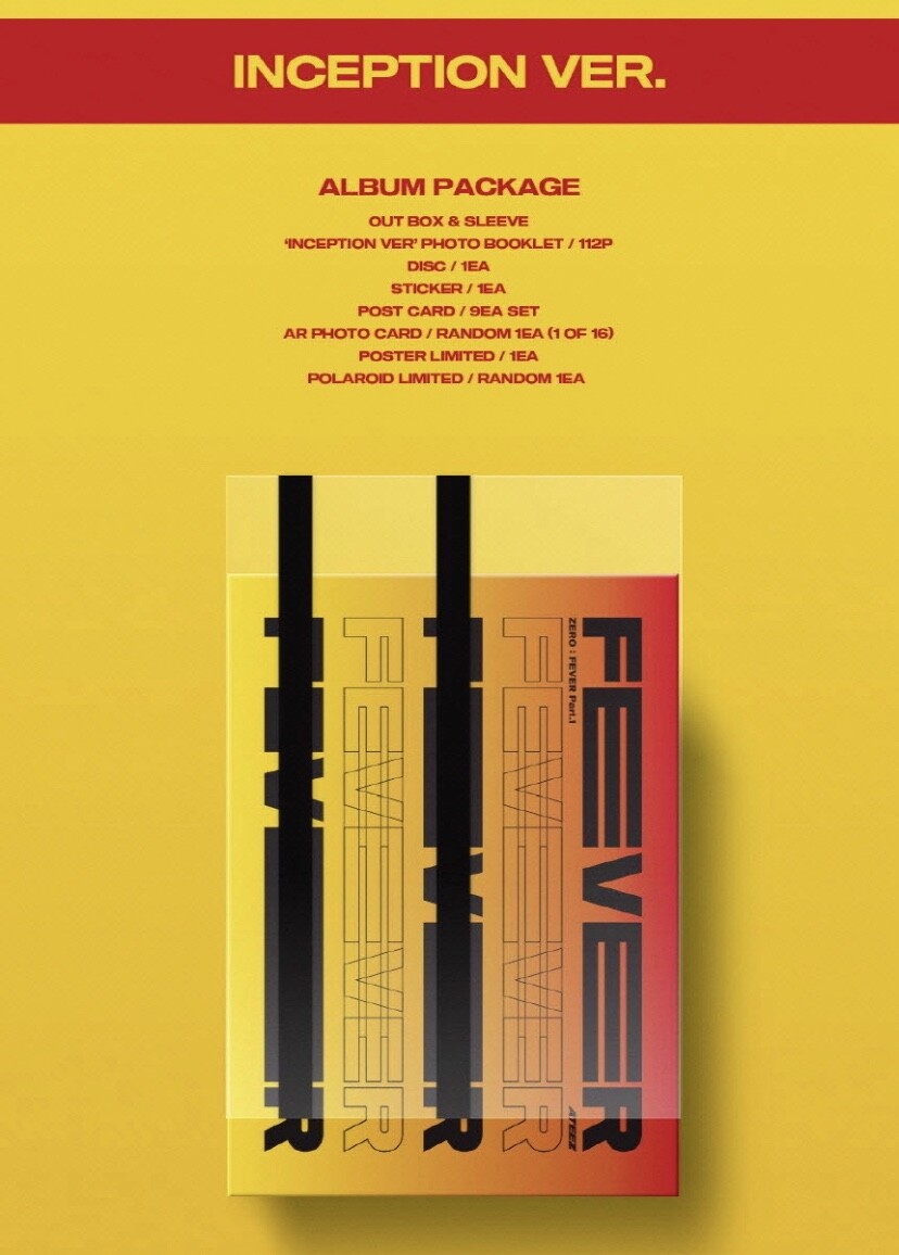 ATEEZ ] - ZERO : FEVER Part.1 5th Mini Album SEALED CD+Photobook+
