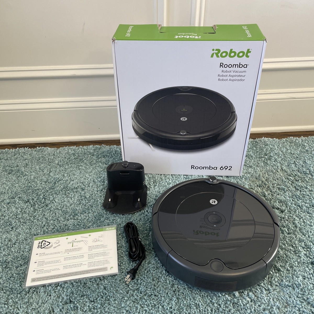 iRobot Roomba 692 Robot Vacuum WiFi Self Charging Pet/Carpet/Hard