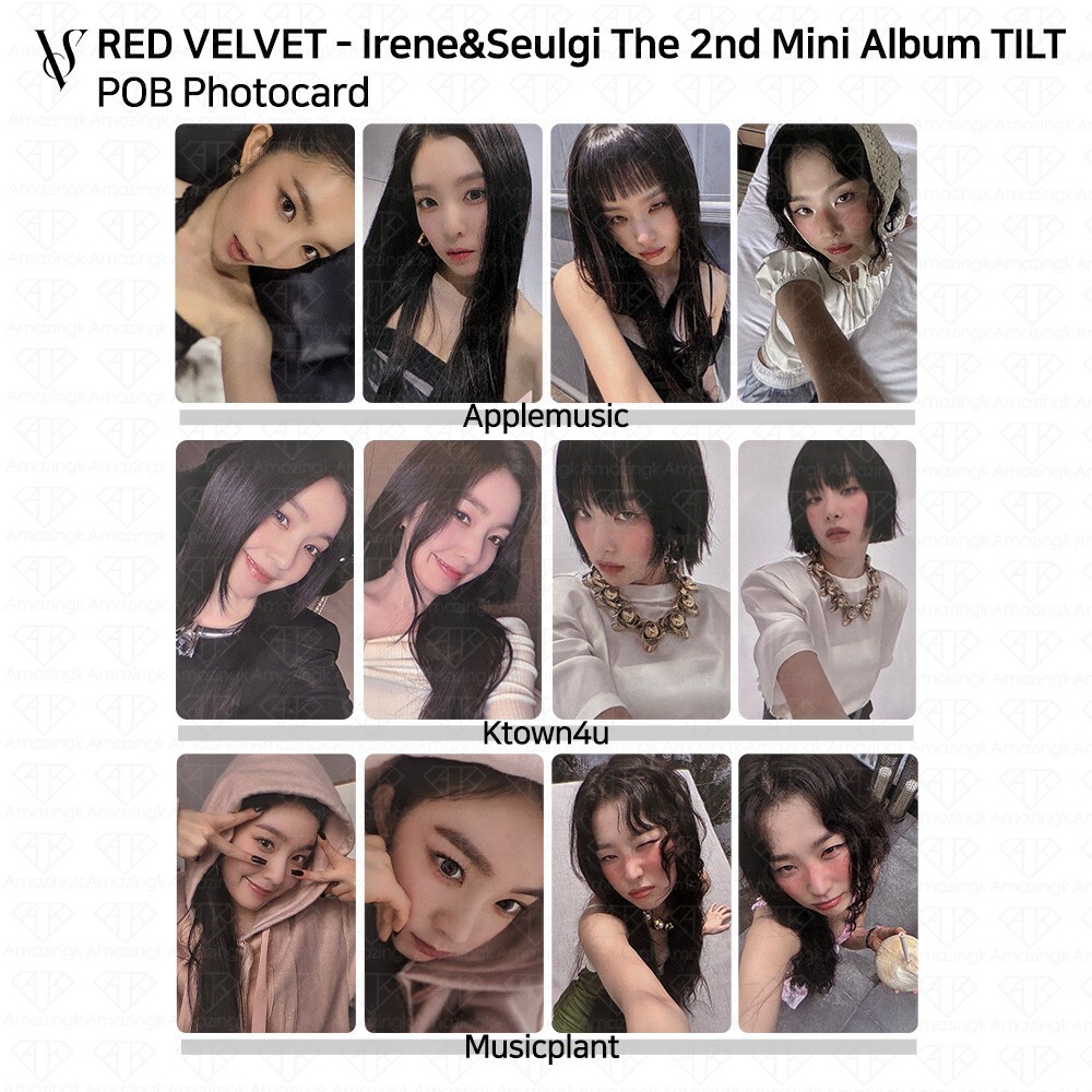 Redvelvet IRENE SEULGI 2nd Mini Album TILT POB Photocard