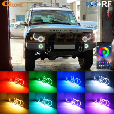 For Land Rover Discovery II 2 2003 2004 Multi Color RGB LED Angel