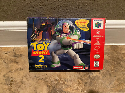 Toy Story 2 Nintendo 64 N64 Movie Ticket Variant Complete In Box