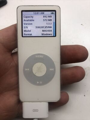 Apple iPod Nano 1st Generation White 1gb 784090090041| eBay