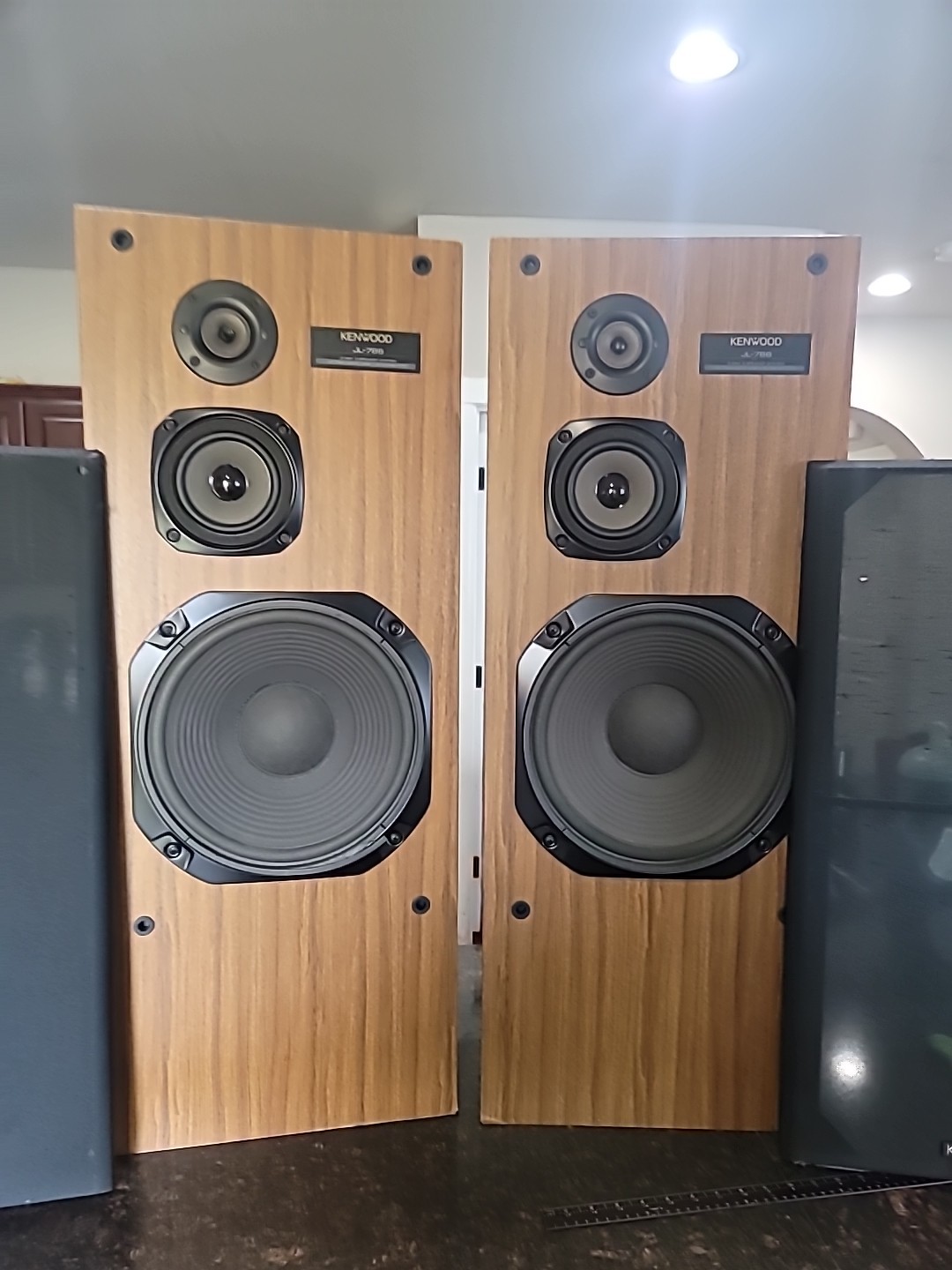 KENWOOD JL-786 3-Way 3 speaker system. Vintage Pair. Floor