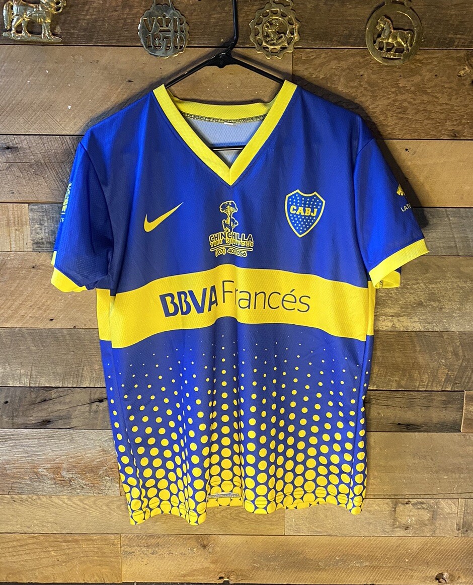 Boca Juniors CABJ Home Blue Club Soccer Jersey Men's Large