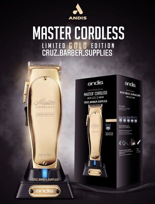 Andis Master Limited Gold Edition Cordless Clipper Professional UK