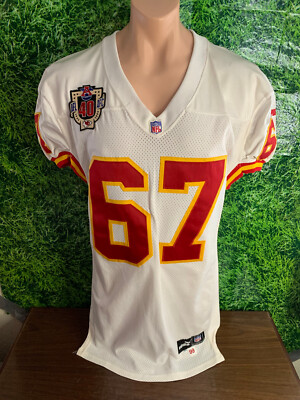 1999 Kansas City Chiefs #67 Mark Word 40th Patch Game Jersey Puma
