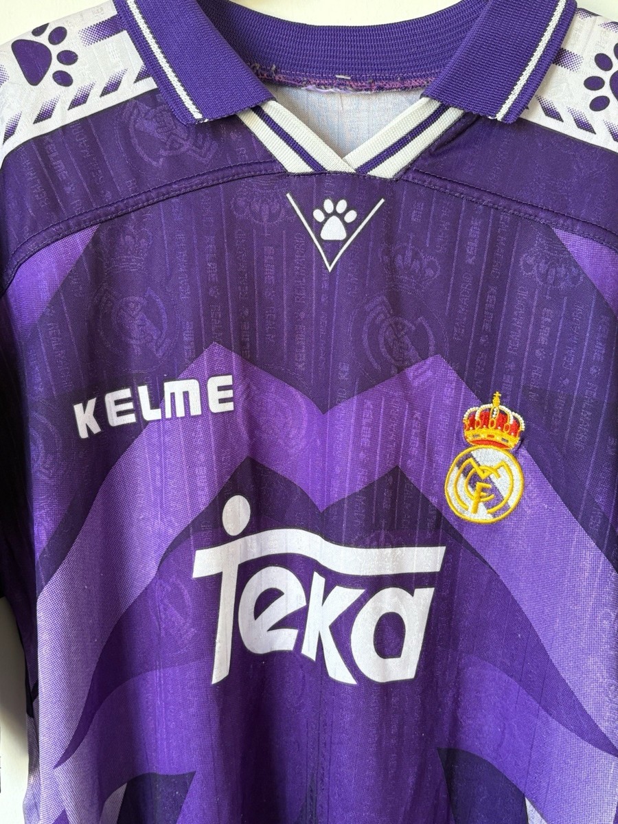 Vintage Kelme Real Madrid 1996/97 Away Jersey Football Soccer Mens