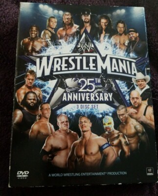 WWE WrestleMania XXV 25th Anniversary 3 Disc Set 2009 DV1
