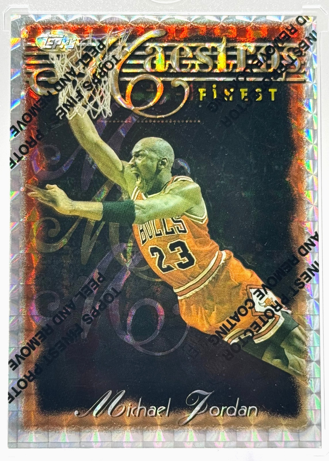 Michael Jordan 1996 Topps Finest #127 Silver - Refractor (with