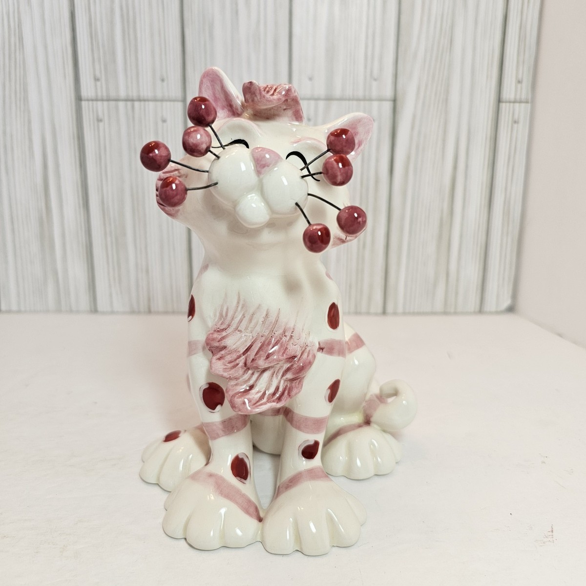 Amy Lacombe Whimsiclay Cat Flamenco #86165 2004 Retired Figurine