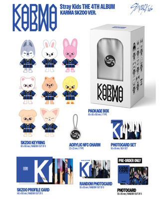 STRAY KIDS KARMA 4th Album SKZOO Ver. (Pre-order ver. ) + Tracking