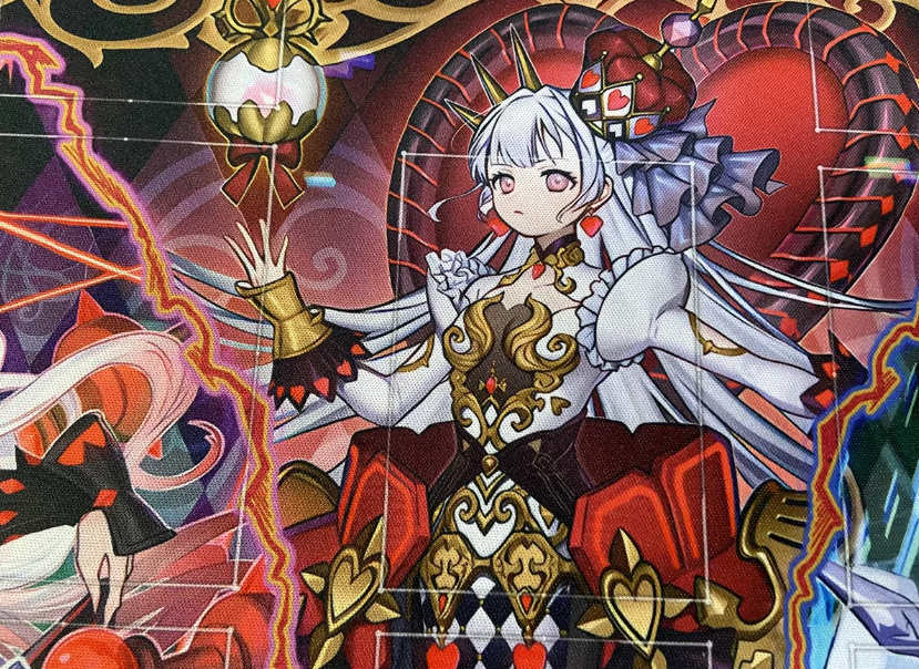 WVICM M∀LICE Q HEARTS OF CRYPTER RED RANSOM Playmat TCG CCG Pad