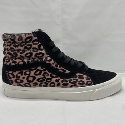 VANS Sk8 Hi 38 Dx Leopard Black White Pink Mens Sz 10 / Womens