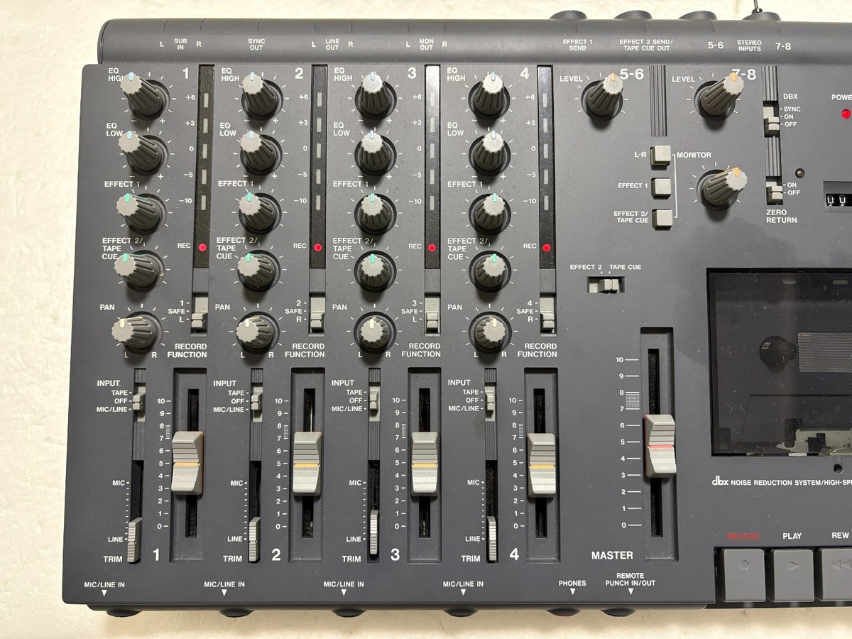 Tascam Portastudio 414 Multitrack Cassette Recorder with Adapter