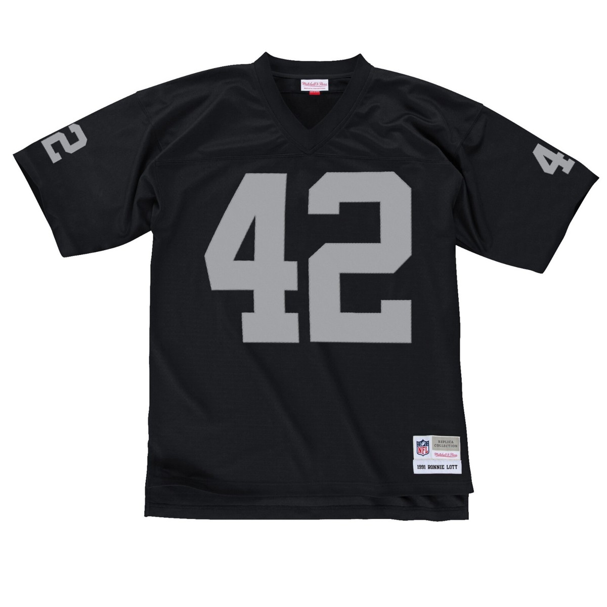 Los Angeles Raiders #42 Ronnie Lott Mitchell & Ness Legacy Mens