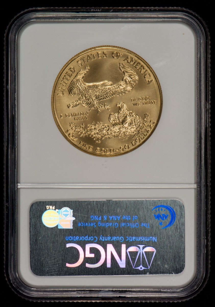 2006-W G$50 1 oz American Gold Eagle Coin - 20th Anniversary - NGC