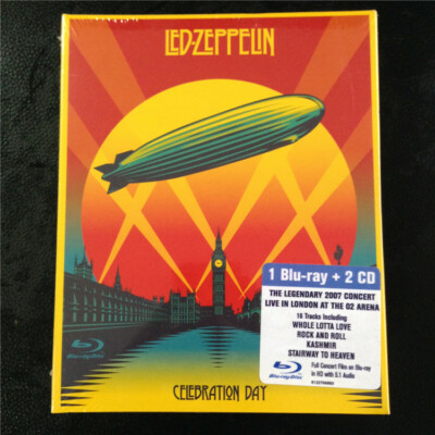 LED Zeppelin Celebration Day (blue Ray With 2 Cds) PAL Region for