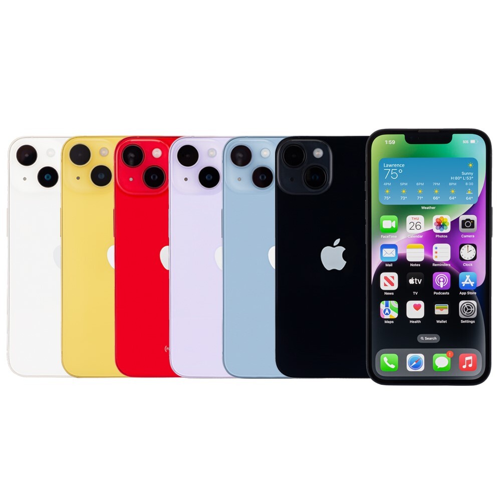 Apple iPhone 14 256GB Factory Unlocked AT&T T-Mobile Verizon Good