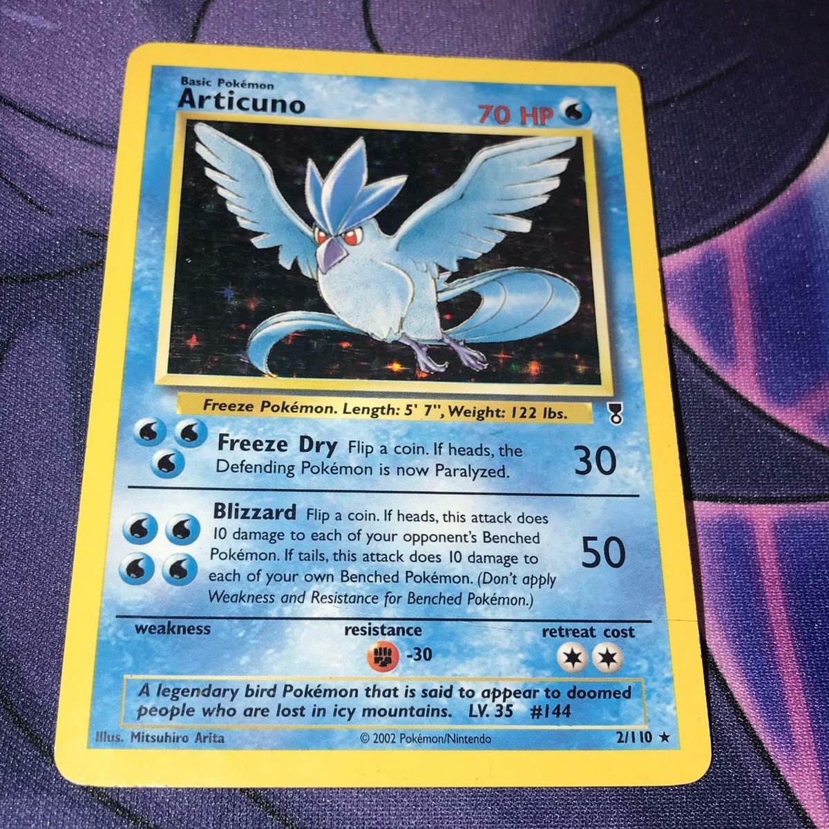 Articuno ~ 2/110 ~ Holo ~ WOTC LEGENDARY COLLECTION ~ MODERATE