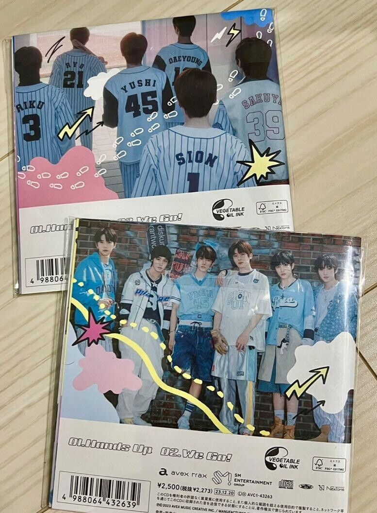NCT NEW TEAM Hands Up A B Ver. Set of 2 Limited First Edition CD