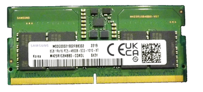 Samsung 8GB 1Rx16 PC5-4800B-SC0-1010-XT DDR5 SODIMM Laptop Memory