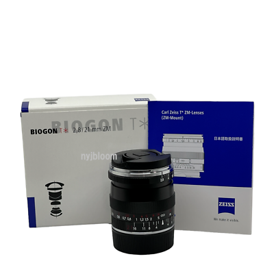 New Carl Zeiss BIOGON T * 21mm f2.8 ZM Lens for Leica - Black