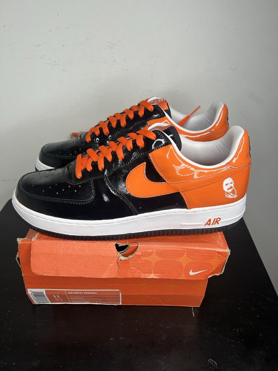 2005 DS Nike Air Force 1 Premium Halloween Sz 11 Orange black Rare